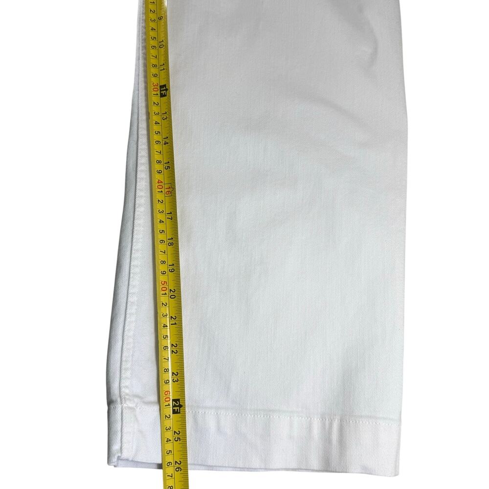 Pilcro Anthropologie The Skipper White Wide Leg Cropped Jeans Size 31 - Picture 14 of 15